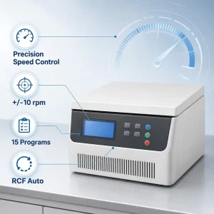 Factory Direct Refrigerated Blood Bank Centrifuge 4x500ml 6000rpm Urine Analysis Angle Rotor 48 Tubes for Veterinary Clinic