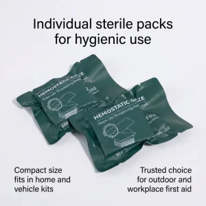 Factory Medical Grade Chitosan Hemostatic Gauze Z fold Non woven Trauma Hemostatic Dressing