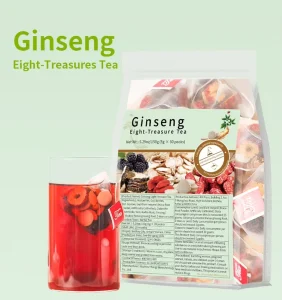 Factory OEM Premium Eight Treasures Herbal Tea 150g Pyramid Bags Traditional Chinese Tea