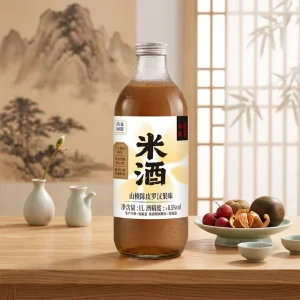 Factory Price Alcoholic Beverage Chinese Naturally Fermented Fruit Drink 1L Hawthorn flavor