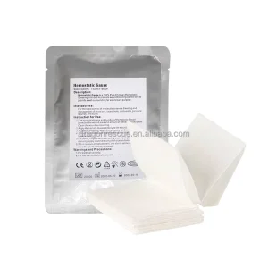 Factory Price Surgical Consumables Hemostatic Gauze Bandage Chitosan Hemostatic Gauze