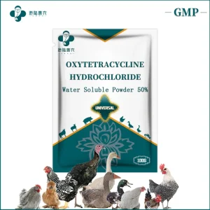 Factory Supply Veterinary Drug Chinese Medicine Oxytetracycline Hci Soluble Powder 5% 10% 20% 50% for Poultry and Livestock
