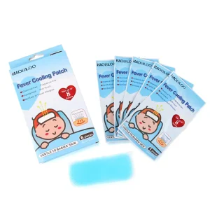 Fast Acting Cooling Patch to Protect Brain During High Fever Features Breathable Elastic Fabric for Comfort