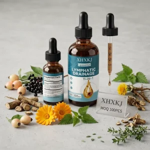 Fast Delivery Private Label 11 In 1 Liposomal Lymphatic Drainage Drops Organic Supplement Burdock Root Echinacea Liquid Dosage