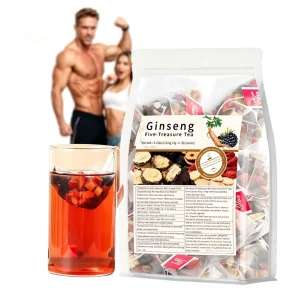 Fast Delivery Treasures Ginseng Tea Natural Herbal Men Kidney Health Energy Ginseng Five Treasure Tea With Ginseng Maca Powder