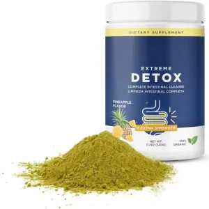 Fast acting Intestinal Cleansing Powder Detox & Weight Management Appetite Suppressant Natural Pineapple Flavor