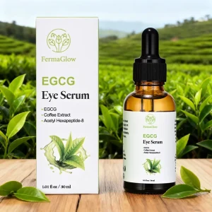 Fermented EGCG Green Tea Coffee Extract Acetyl Hexapeptide 8 Firming Puffy Eyes Dark Circles Fine Lines Smoothing Eye Serum