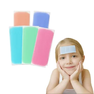 Fever Cooling Patch with Premium Japanese Hydrogel Easy-Peel Adhesive Skin-safe for Infants & Adults Long-lasting 8-Hour Cooling