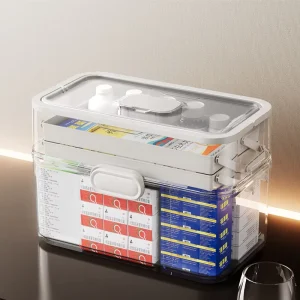 First Aid Kit Home Use Medical Emergency Multi functional Medical Aid Drug Storage Box
