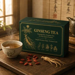 Five Treasure Tea Gift Box Ginseng Maca Goji Berry Mulberry Red Date 30 Pyramid Tea Bags Gift for Men
