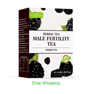 Five Treasures Men’s Organic Health Herbal Male Fertility Tea With Ginseng & Goji Berry Box 60g/120g