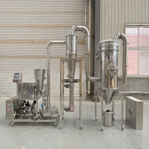 Flat Disc Jet Mill for Cosmetic Powder Processing Ultrafine Grinder for Lamellar Material Protection