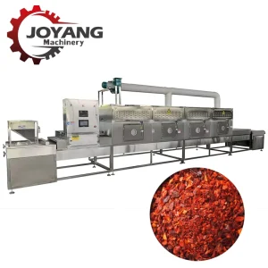 Food Grade Industrial Microwave Sterilizer for Chili Powder Automatic Seasoning Sterilization Machine