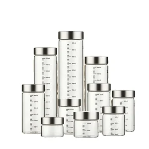 Food-grade Borosilicate Glass Chinese Medicine Bottle 350ml High Temperature Resistant Portable Transparent