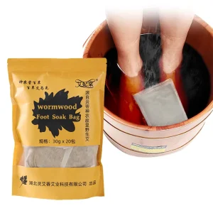 Foot Soak Bag Foot Soak Powder Wormwood for Foot Skin Care & Weight Loss SPA Detox Soaking for Feet