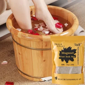 Foot Soak Bag Wild Wormwood Foot Bath Packets Powder Soaking Feet Bathing Foot Skin Care Relax Available Customization