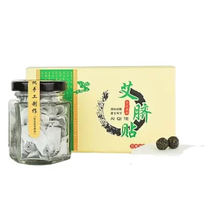 Free Shipping Moxa Navel Belly Patch Natural Wormwood Detox Abdomen Stickers