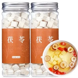 Fu Ling Chinese Herbal Tea Square Shape Raw Dried Poria Cocos Pieces Tuckahoe for Sale