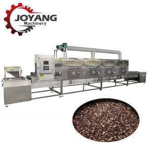 Fully Automatic Industrial Continuous Tunnel Type Microwave Chia Seeds Sterilization Machine