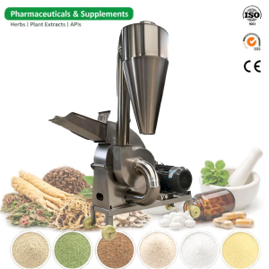 GMP Hammer Mill for Herbal Medicine Plant Extracts and Powder Processing