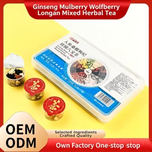 Ginseng Black Mulberry Wolfberry Longan Men’s Tonic Tea to Enhance Sperm Production and Strengthen the Kidneys