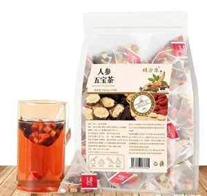Ginseng Five Treasures Tea Goji Berry Tea Health Tea Men’s Kidney Nourishing 10g
