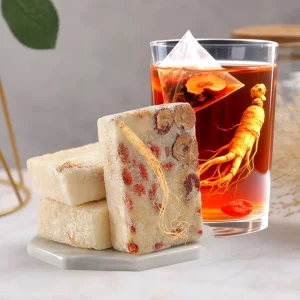 Ginseng Immunity Enhancing Antioxidants Age Delay Qi & Blood Replenishing Health Tea in Box/Cup Packaging