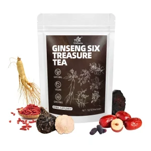 Ginseng Six Treasure Tea for Men Health Care & Beauty Products Herbal Supplement with Natural Herbs 20 Bags