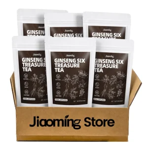 Ginseng Six Treasures Kidney Tea Chinese Natural Herbal Cleanse Detox Tea for Women & Men