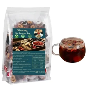 Ginseng Ten Treasure Tea Natural Chinese Herbal Kidney Cleanse Detox Tea Support Liver & Kidneys Health for Men Women
