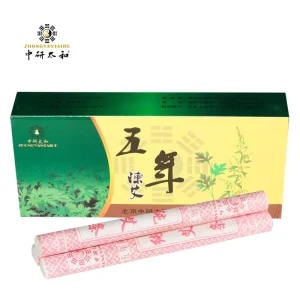 Green Moxa Rolls Moxibustion Stick Patches 10pcs/box Chinese Mugwort