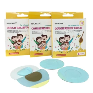 HAOBLOC EP 201 Kids Far Infrared Cough Patches Phlegm Relief 6cm Diameter Long Lasting Exterior Use Body Relief Easy Application