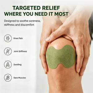 HAODI Medical Herbal Transdermal Knee Pain Relief Patch For Joint Arthritis Muscle Soreness & Sport Sprain Fabric Material