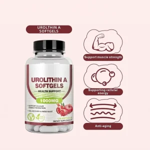 HDK OEM ODM Urolithin A Softgels 500mg Mitophagy Activator Anti Aging Muscle Strength Mitochondrial Health Private Label