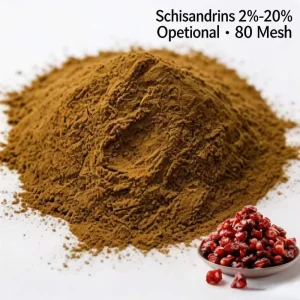 HERBAL RAW MATERIAL Schisandra Chinensis Seed Extract Powder Organic Acids 2%~9% Schisandrin Health Food Grade Factory Bulk
