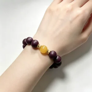 Handmade Vintage Style Mindful Living Aromatic Scent Infused Organic Chinese Herb Agate Stone Healing Bracelet for Stress Relief