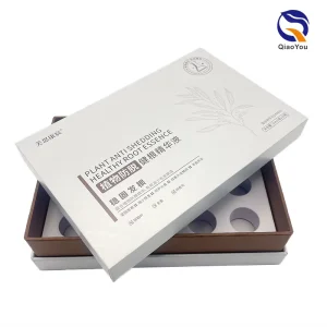 Hardcover Lid Abd Based Shape UV Coating Custom Paper Gift Box for 5ml Cosmetic Bottle