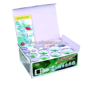 Healthcare Therapy Vacuum Chinese Vaccun Cupping Set 12 Piece Cupping Set