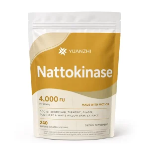 Heart Health Nattokinase 5000 FU Blood Circulation Capsules Fibrinolytic Enzyme Nattokinase Capsules GMP Factory