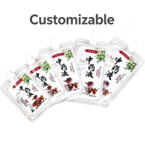 Heatable TCM Liquid Stand-up Pouch with Sealing Spout, for Chinese Herbal Decoction