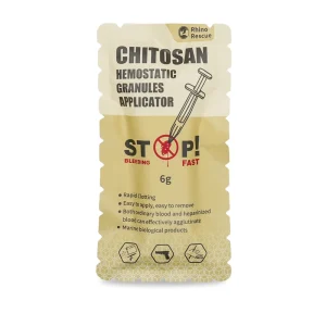 Hemostat Powder Agent Rapid Clotting Carboxymethyl Chitosan Hemostatic Granules with Syringe Applicator