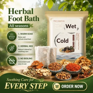 Herb Foot Soak Bag With Mugwort Zanthoxylum & Ginger Natural Plant Extract Foot Bath Package for Daily External Foot Care