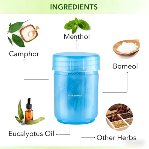 Herbal Aroma Nasal Inhaler Natural Ingredients Cough Relief Nose Body