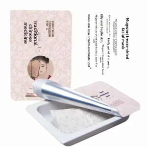 Herbal Chinese-Medicinal Wild Artemisia Leaf Freeze-Dried Powder MaskRepairs Clarifies Complexion Brightens Skin for