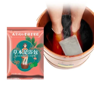 Herbal Ginger Foot Soaking Detox Foot Bath Bag Relieve Calf Muscle Skin Care Blood Cleaning with Wormwood