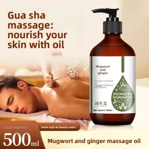 Herbal Ginger Mugwort Inner Filling Massage Stick Body Relax Tool Portable for Travel Daily Leisure Care