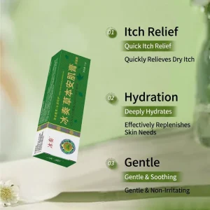 Herbal Skin Anti-itch Care Cream External Application Skin Care Chinese Herbal Formula Mild and Gentle for Skin