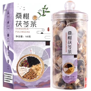 Herbal Tea for Uric Acid Reduction Red Dates Poria Cocos Mulberry Leaf Lily Bulb Box