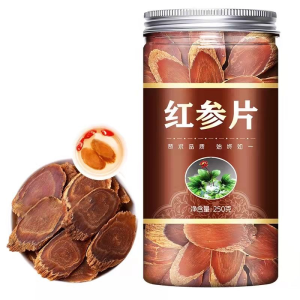 Herbs Sliced Panax Red Ginseng Root Slices Ginseng Cuts Healthy Herbal Tea