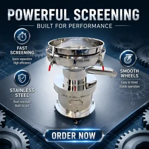 High Efficiency Electric Vibrating Filter Sieve Food Processing Orange Juice Vibrating Separator Vibrating Screening